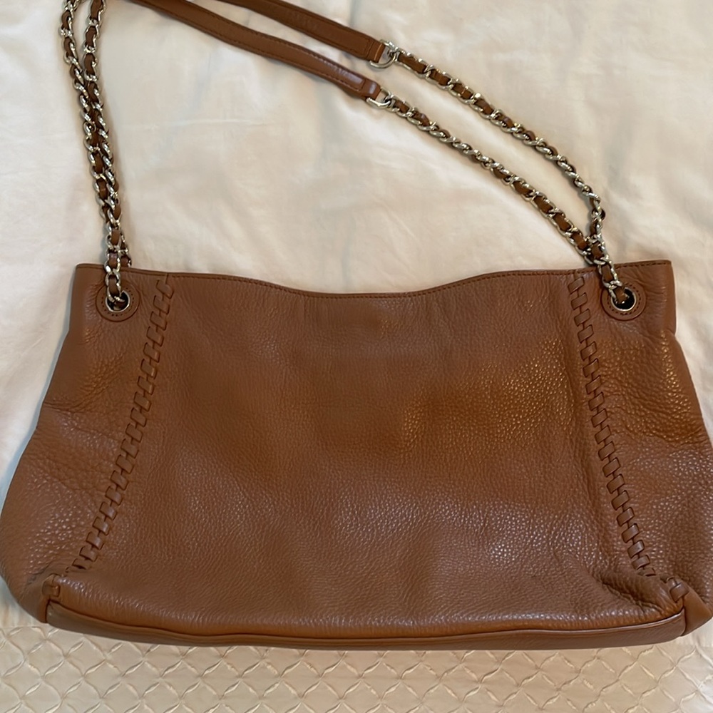 Tory Burch Brown Hobo Shoulder Bag With Chain Straps - Picture 7 of 17
